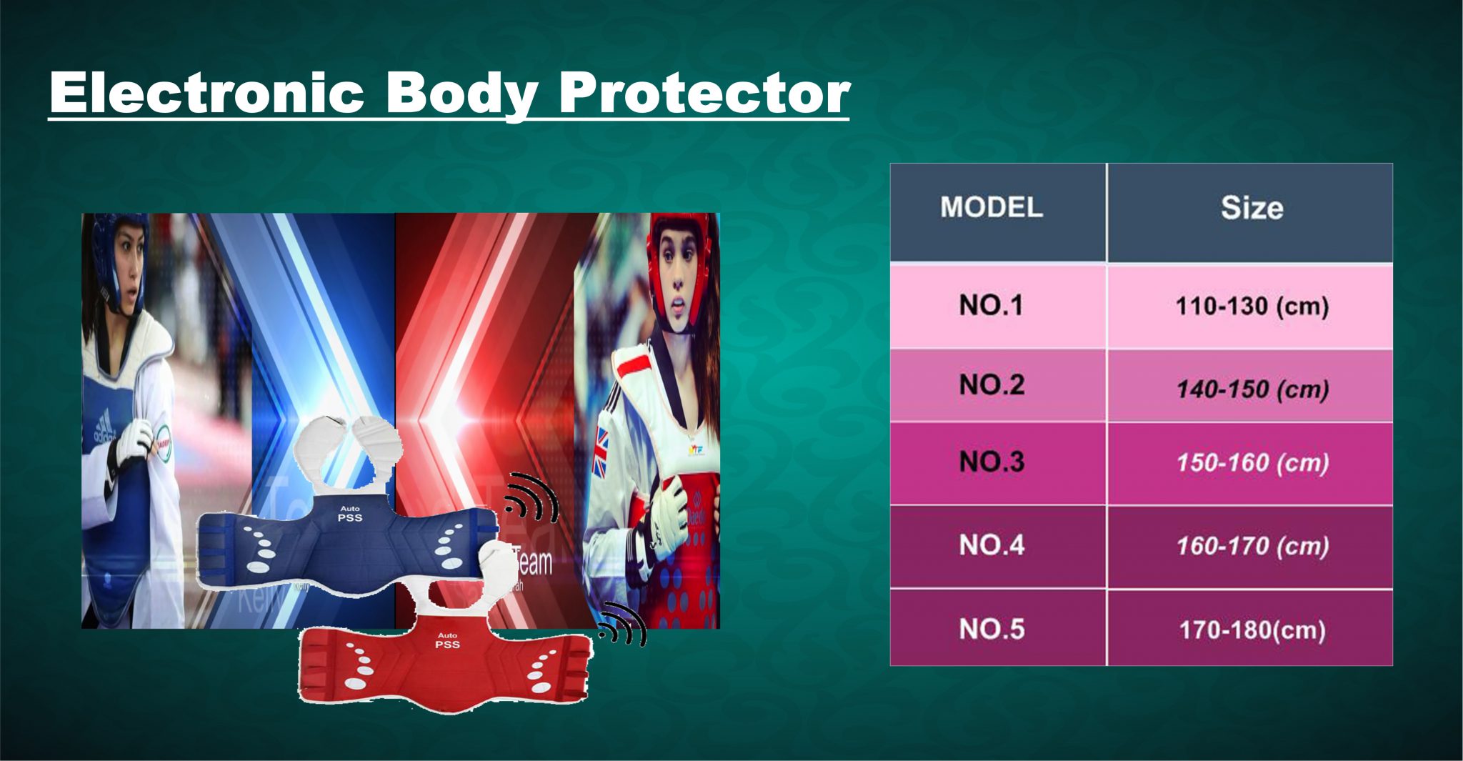 Olympic equipment with body contact detection